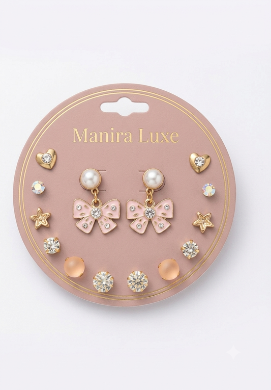 7-Pair Random Everyday Earrings Collection