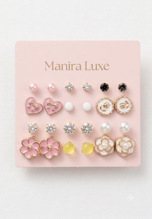 12-Pair Random Earrings Surprise Set