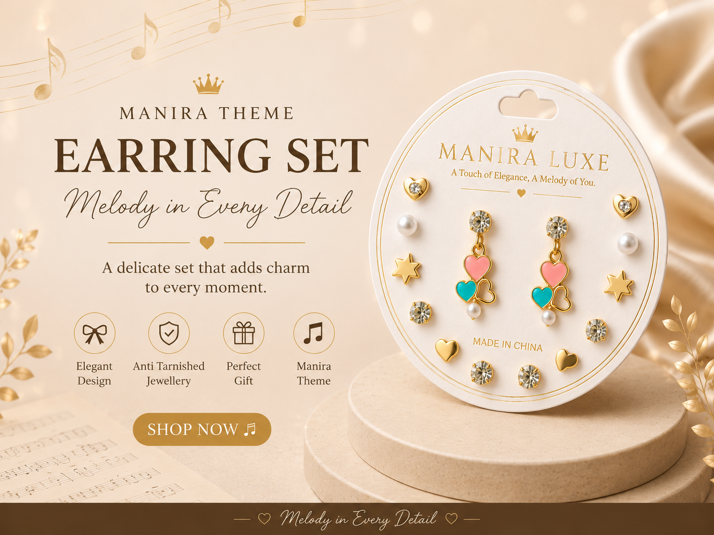 7 Pairs of Earrings