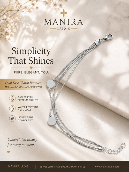 Silver Adjustable Chain-style Bracelets