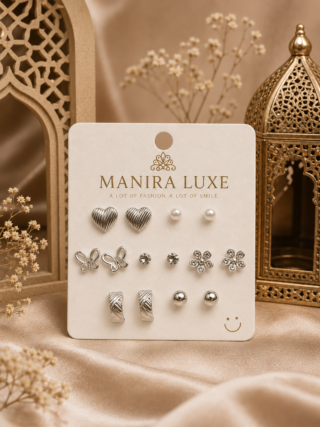 7 pair of earrings