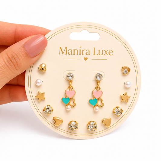 7-Pair Random Everyday Earrings Collection