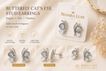 Graceful Butterfly Stud Earrings