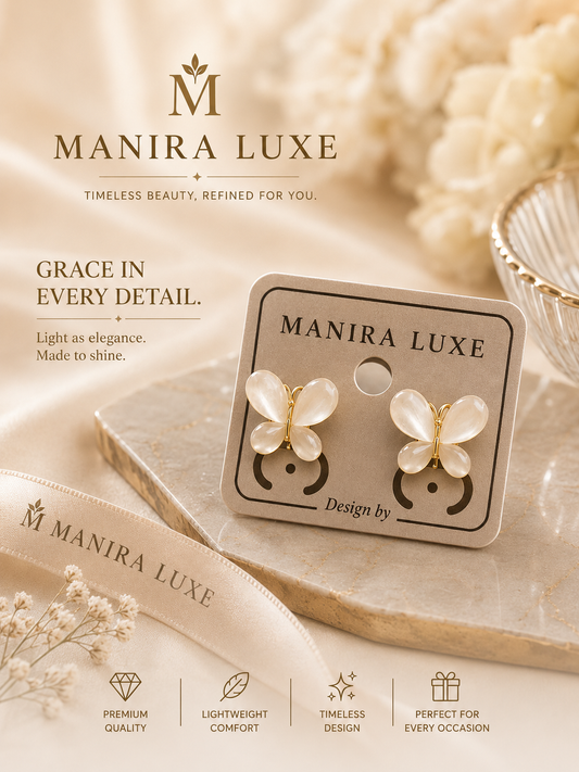 Elegant butterfly earrings