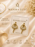 Dancer-inspired stud earrings