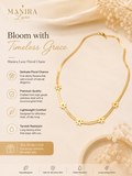 Plain snake chain with flowers