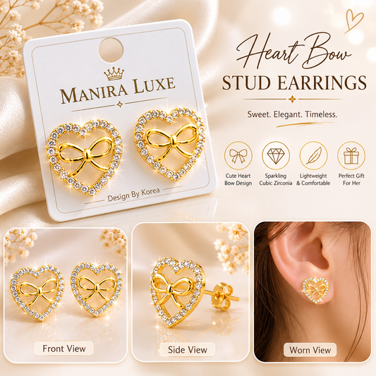 Heart shaped chic earrings