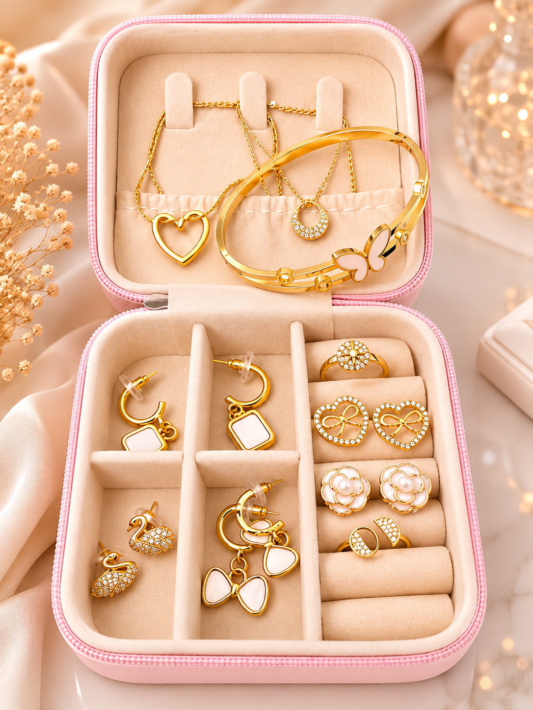 8-Piece Jewelry Mystery Box – Surprise Collection for Women - Random Jewelry Pieces