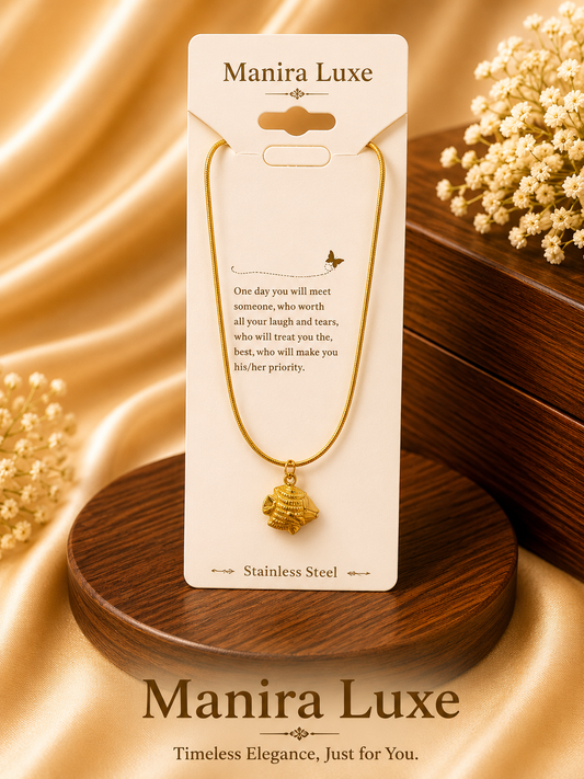 Fish pendant and chain